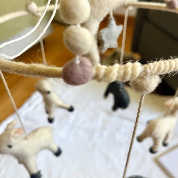 Pehr "Little Lambs" Felted Wool Mobile - Picture 6 of 7